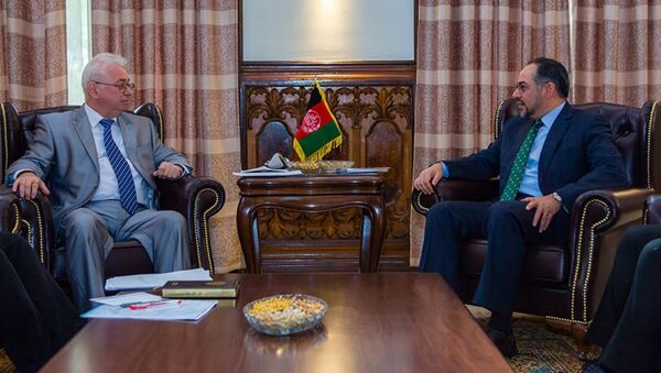 دیدار صلاح‌الدین ربانی با سفیر فدراتیف روسیه - اسپوتنیک افغانستان  