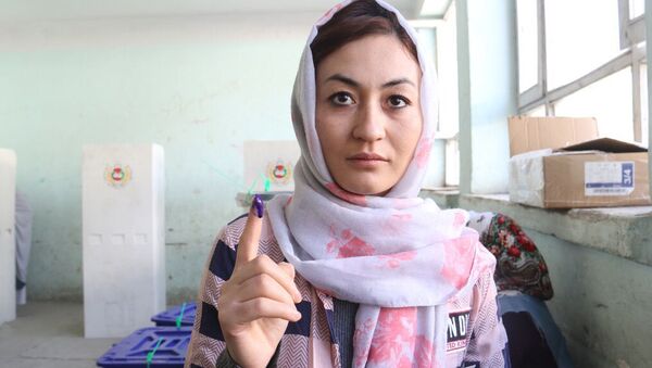 نگاره های از روز دوم  انتخابات مجلس نمایندگان افغانستان - اسپوتنیک افغانستان  