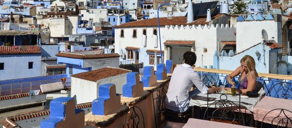  جفت جوان در یکی از کافه های مراکش - اسپوتنیک افغانستان  