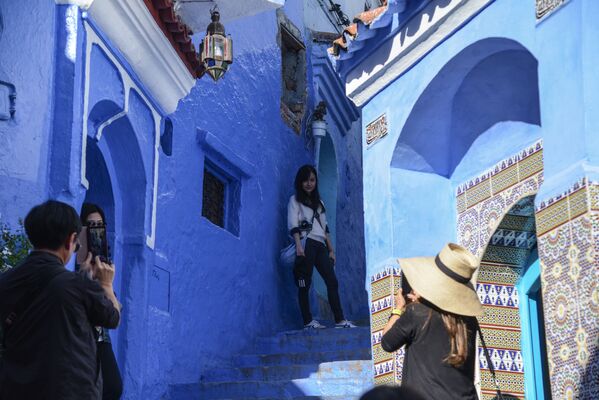 گردشگران در شهر شفشاون مراکش - اسپوتنیک افغانستان  