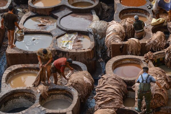 کارگران در شهر فاس مراکش - اسپوتنیک افغانستان  