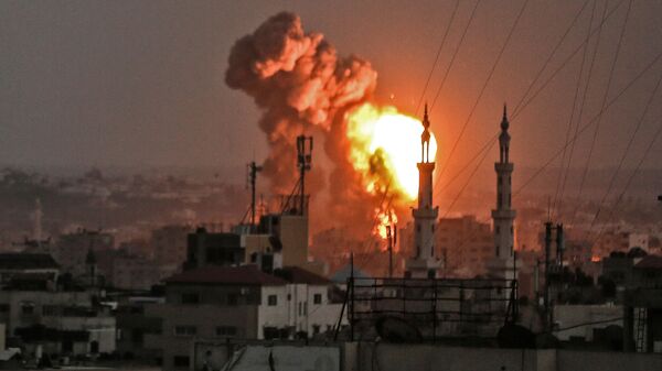 تخریب دفتر مرکزی حماس در حمله هوایی اسرائیل - اسپوتنیک افغانستان  