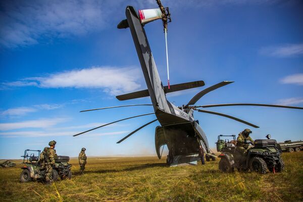 هلیکوپتر می-26 نیروهای هوایی روسیه - اسپوتنیک افغانستان  