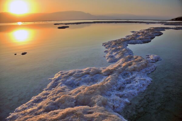 دریای مرده در طرف ساحل اسرائیل - اسپوتنیک افغانستان  