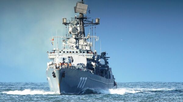 Сторожевой корабль «Ярослав Мудрый» возвращается после выполнения задач боевой службы в Средиземном море - اسپوتنیک افغانستان  