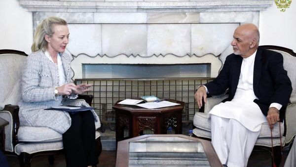 دیدار رئیس جمهور با آلیس ویلز در کابل - اسپوتنیک افغانستان  