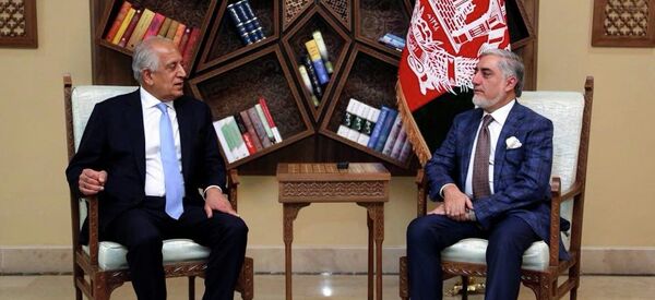 خلیلزاد در دیدار با عبدالله روی پروسه صلح بحث کرد - اسپوتنیک افغانستان  