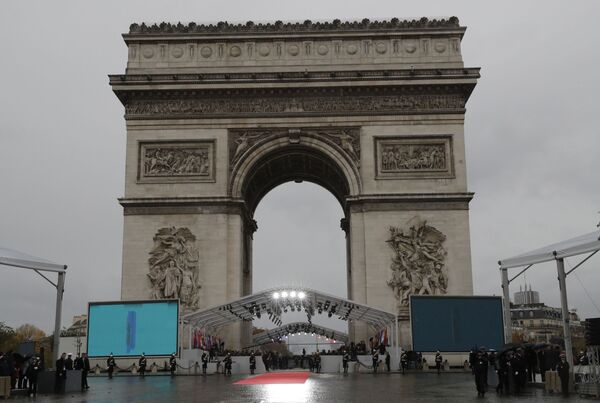 مراسم صدمین سالگرد پایان جنگ جهانی اول – پاریس، فرانسه - اسپوتنیک افغانستان  