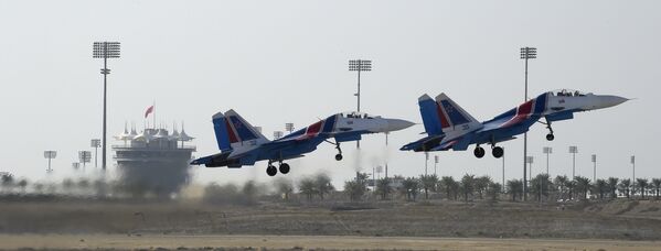 نمایش قوای هوایی روسیه در نمایشگاه بین المللی هوایی بحرین - اسپوتنیک افغانستان  