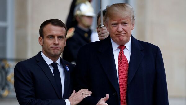 ترامپ  رئیس جمهور فرانسه را احمق خواند - اسپوتنیک افغانستان  