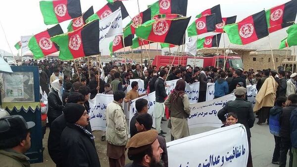 تظاهرات مردم بغلان در اعتراض به نتایج انتخابات پارلمانی - اسپوتنیک افغانستان  