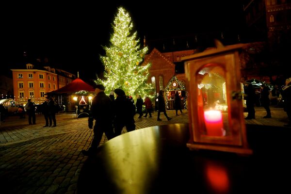 بازار کریسمس در لاتویا. - اسپوتنیک افغانستان  