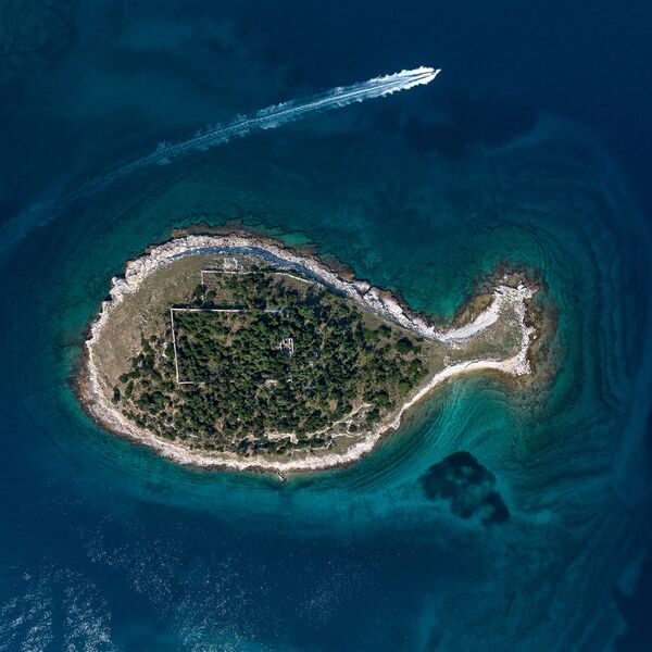 جزیره ای به شکل ماهی در کرواسیا - اسپوتنیک افغانستان  
