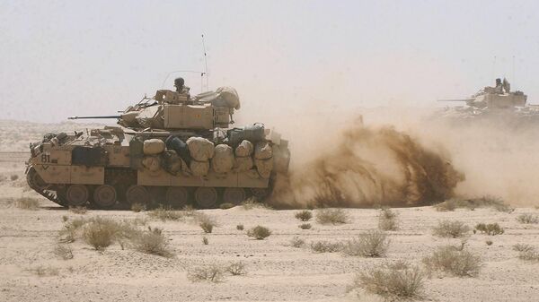 US Army Bradley fighting armor vehicles. (File) - اسپوتنیک افغانستان  
