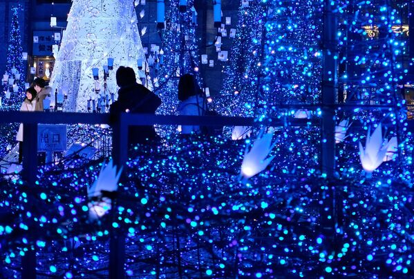 چراغان کریسمس در توکیو - اسپوتنیک افغانستان  