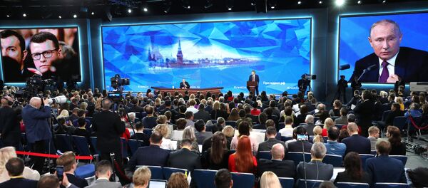 گزارش لحظه به لحظه از کنفرانس مطبوعاتی بزرگ پوتین + عکس، ویدئو - اسپوتنیک افغانستان  