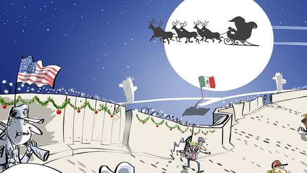 ترامپ و تحکیم کریسمسی سرحد با مکسیکو - اسپوتنیک افغانستان  