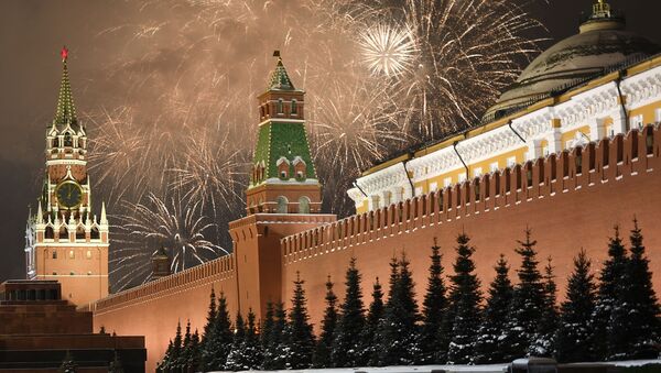 جشن سال نو میلادی  در شهر مسکو - اسپوتنیک افغانستان  