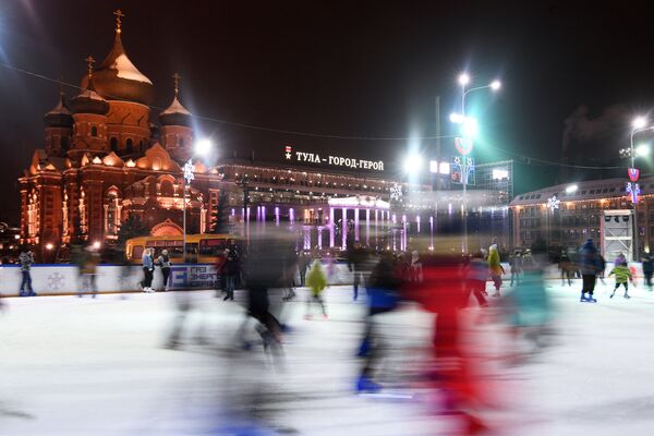 اسکیت روی یخ – شهر تولا، روسیه - اسپوتنیک افغانستان  