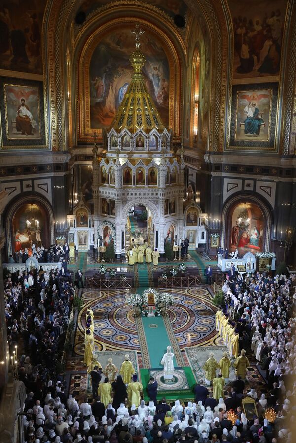 مراسم کریسمس در کلیسای مسیح  ناجی در مسکو - اسپوتنیک افغانستان  