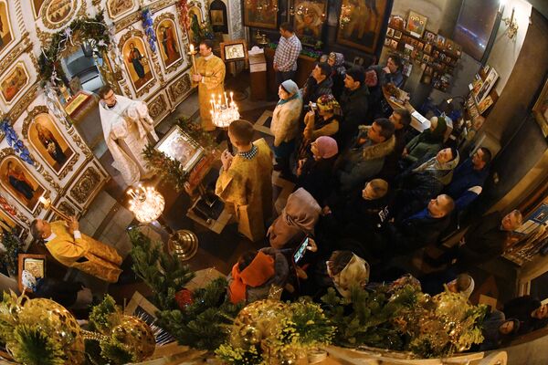 مراسم تولد حضرت مسیح در ولادی واستوک - اسپوتنیک افغانستان  