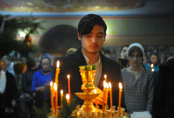 مراسم تولد حضرت مسیح در گروزنی - اسپوتنیک افغانستان  