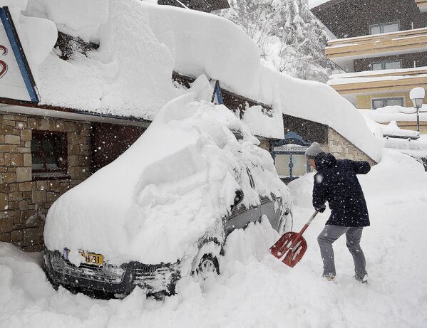 برف باری سنگین در شهر فیلتسموز، اتریش - اسپوتنیک افغانستان  