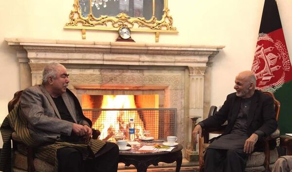 دیدار غنی و دوستم  - اسپوتنیک افغانستان  