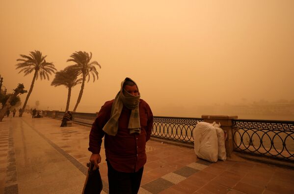 طوفان ریگی  در مصر - اسپوتنیک افغانستان  