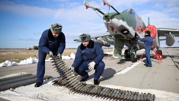 آمادگی برای تمرینات تاکتیکی جت های SU-25SM3 قوای هوایی روسیه - اسپوتنیک افغانستان  