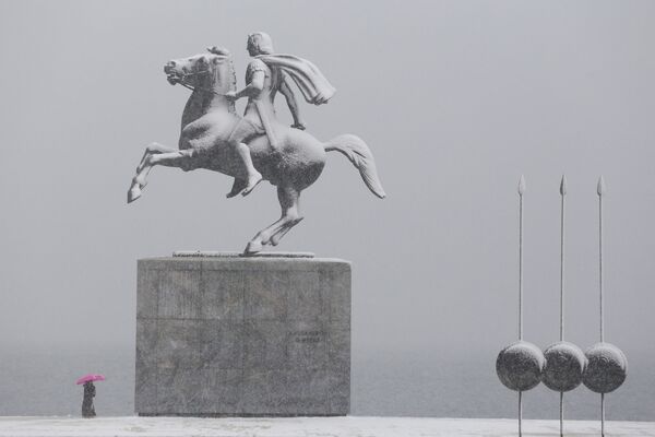 مجسمه اسکندر مقدونی - تسالونیکی، یونان - اسپوتنیک افغانستان  