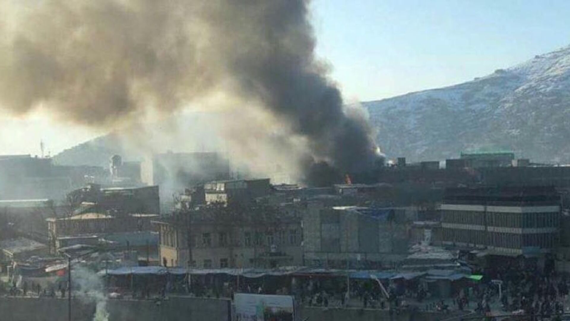 آتش سوزی در مارکیت شهر کابل  - اسپوتنیک افغانستان  , 1920, 03.07.2022