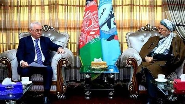 دیدار سفیر روسیه با محمد کریم خلیلی در کابل - اسپوتنیک افغانستان  