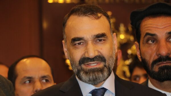 عطا محمد نور، رئیس اجراییه حزب جمعیت اسلامی افغانستان در نشست بین‌الافغانی در مسکو - اسپوتنیک افغانستان  