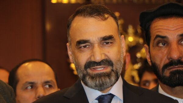 عطا محمد نور، رئیس اجراییه حزب جمعیت اسلامی افغانستان در نشست بین‌الافغانی در مسکو - اسپوتنیک افغانستان  
