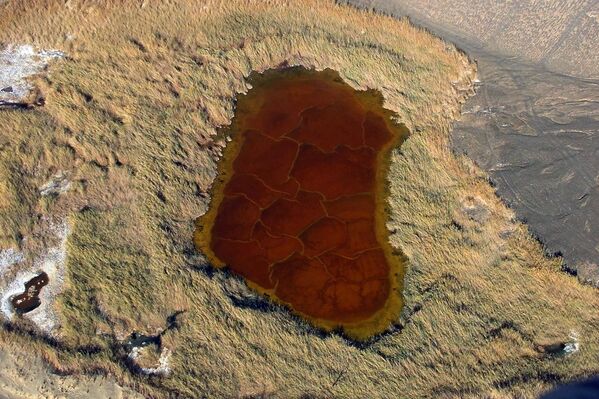 دهانه آتشفشان خاموش شده واو - ان- ناموس  در صحرای لیبیا - اسپوتنیک افغانستان  
