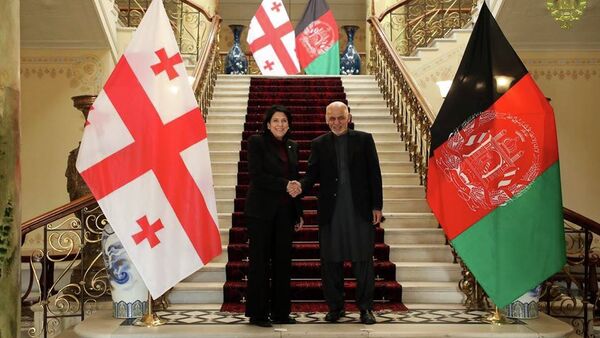 دیدار رئیس جمهور غنی با رئیس جمهور گرجستان - اسپوتنیک افغانستان  