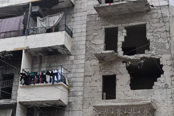 خانه های ویران در حلب  سوریه - اسپوتنیک افغانستان  