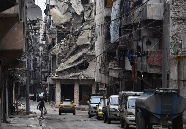 ویرانه ها شهر حلب، سوریه - اسپوتنیک افغانستان  
