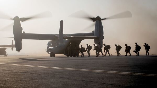 سربازن تازه نفس امریکائی در شرق نزدیک سنگر میگردند - اسپوتنیک افغانستان  