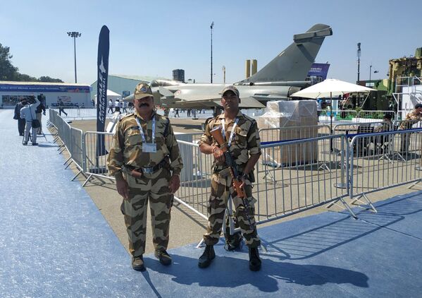 نیروهای امنیتی هند در نمایشگاه ایرو ایندیا سال 2019 - اسپوتنیک افغانستان  
