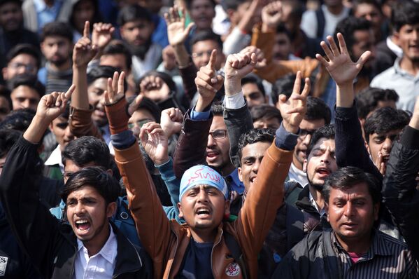 اعتراضات در لاهور پاکستان - اسپوتنیک افغانستان  