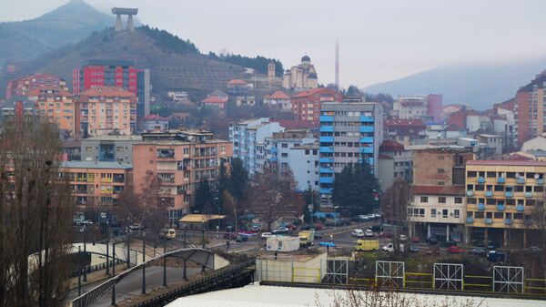 Вид косовского города Косовска-Митровица - اسپوتنیک افغانستان  