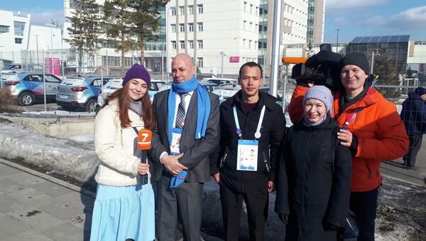 تنها ورزشکار افغانستان در ورزشهای زمستانی دانشجویان جهان + ویدیو - اسپوتنیک افغانستان  