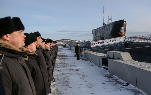 زیردریایی اتمی یوری دولگوروکی «کی-535» در گادژییفو محل ناوگان شمالی روسیه - اسپوتنیک افغانستان  