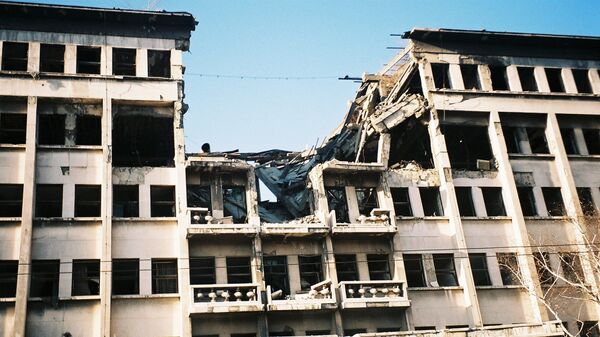 Разрушенное в результате натовской бомбардировки здание Союзного полицейского управления в Белграде - اسپوتنیک افغانستان  