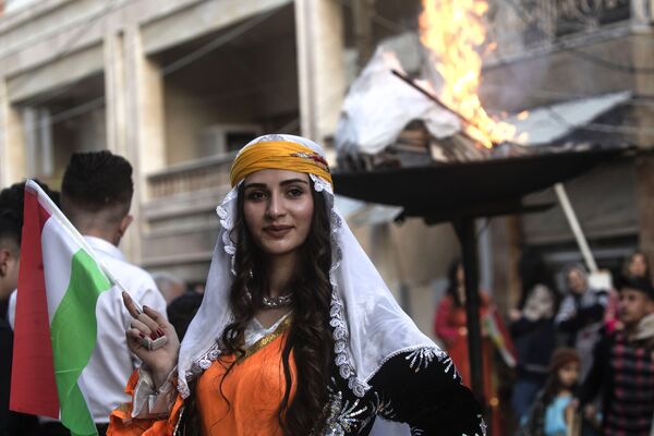 مراسم جشن نوروز کردها در سوریه - اسپوتنیک افغانستان  