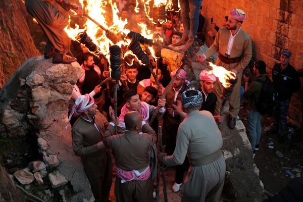 مراسم جشن نوروز کردها در عراق - اسپوتنیک افغانستان  