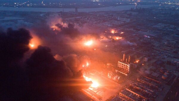 Взрыв на химическом заводе в Китае - اسپوتنیک افغانستان  