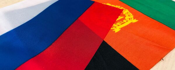 پرچم افغانستان و روسیه - اسپوتنیک افغانستان  